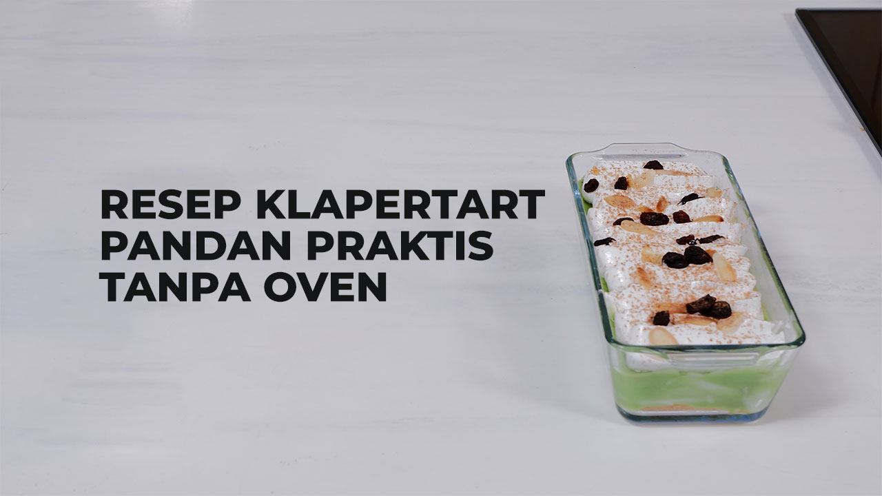 Resep Klapertart Pandan Praktis Tanpa Oven
