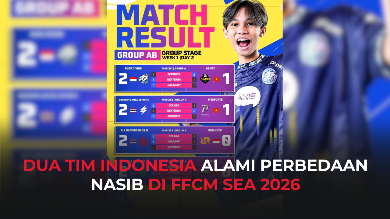 FFCM SEA 2026 Spring Day 2 Week 1: EVOS Bangkit, RRQ Tersandung!