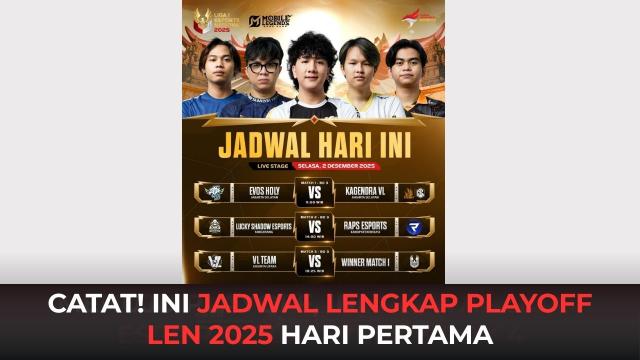 Jadwal Playoff Liga Esports Nasional 2025 Hari Pertama